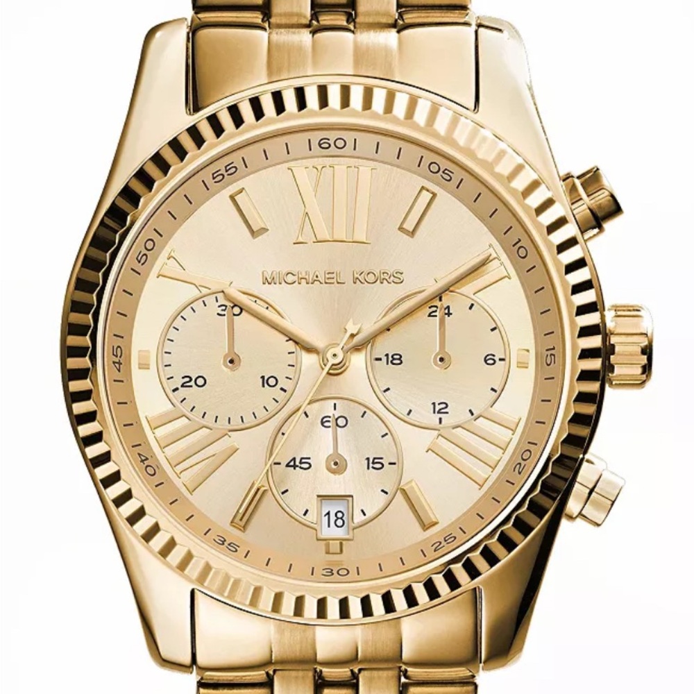 Michael Kors Gold Stainless Steel Women's Chronograph Watch